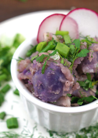 Purple Potato Salad with Fresh Herbs