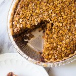 Black Bottom Oatmeal Pie. Referred to as "Poor man's pecan pie", this pie is an amazing combo of dark chocolate, nutty oatmeal, and a rich, gooey filling.