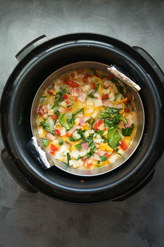 5 Ingredient Pressure Cooker Cheesy Egg Bake Kitschen Cat