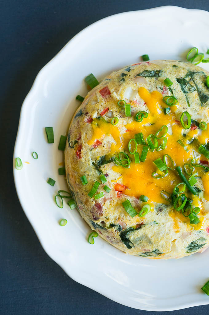 Cheesy, delicious, and hearty, this amazing 5 ingredient egg bake can be on your table in only 15 minutes!