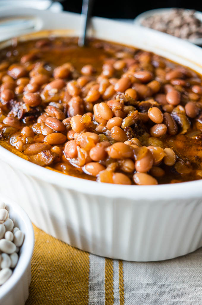 Pressure Cooker Coca Cola Baked Beans. Made in a big batch with dried beans, these beans are sweet, tangy, savory, and hearty!
