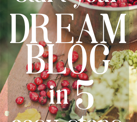 Start Your Dream Blog in 5 Easy Steps!