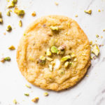 White Chocolate Pistachio Cookies. Chewy in the middle and lightly crispy on the edges, these buttery cookies are delectably delicious!