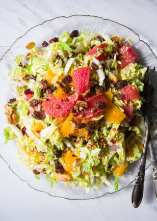 Citrus Salad with Dried Cranberries and Toasted Walnuts