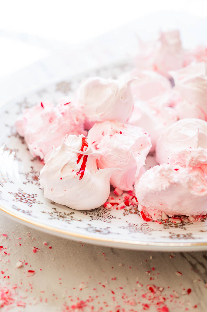 Peppermint Divinity. A soft Christmas nougat candy that melts in your mouth with a pop of peppermint flavor!