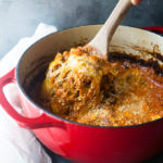 One Pot Lasagna Bake. An incredibly rich base of sauce, bacon, and veggies majorly amp up the taste in this super easy, all in one pot lasagna.