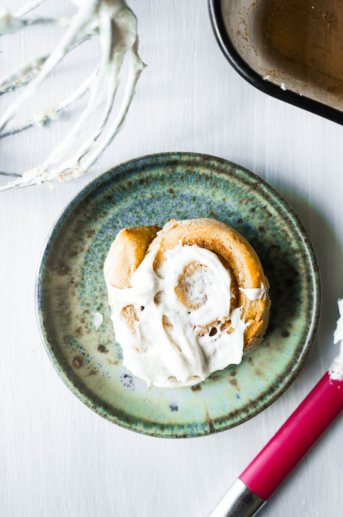 Carrot Cake Mix Cinnamon Rolls. I've been making these soft and fluffy cinnamon rolls for so long and they turn out perfect every time! Only 7 ingredients and a breeze to make!