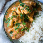 Pressure Cooker Butter Chicken. A rich and creamy indian curry made in less than 15 minutes in the pressure cooker. Serve with chopped cilantro on top of basmati rice for a full authentic experience!