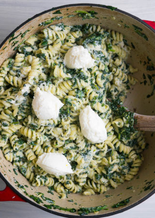 Fusilli with Ricotta and Spinach