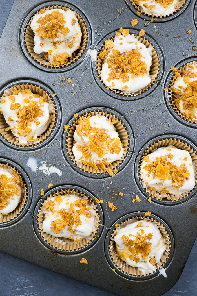 Mini Mexican Fried Ice Cream. Only 7 ingredients in these WAY too good single serving desserts. Just like traditional mexican fried ice cream, but without the deep fry!