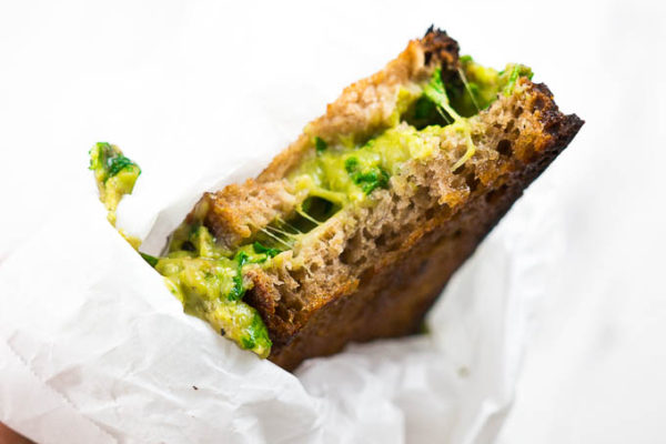 Mean Green Grilled Cheese Sandwich