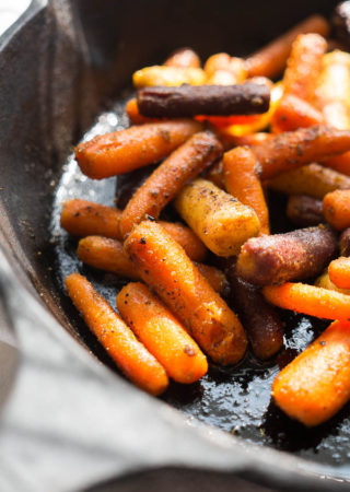 Oven Roasted Curried Cardamom Carrots