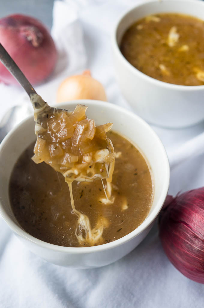 Coming to you straight from the instant pot, this pressure cooker french onion soup is bistro worthy, but a breeze to make in your home kitchen!