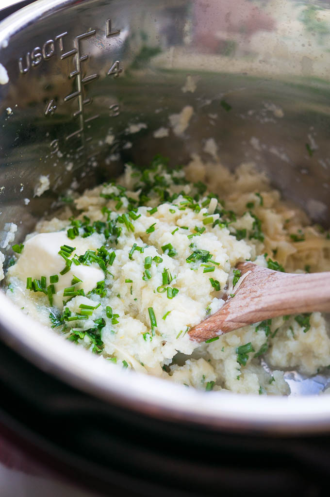 Ultra silky, won't even realize they're not potatoes Pressure Cooker Parmesan Cauliflower Mash