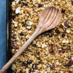 Slow Cooker Cranberry Almond Granola - make it in your instant pot too!