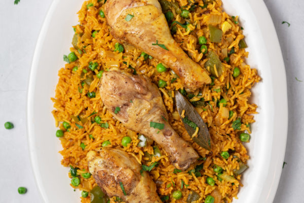 Pressure Cooker Cuban Chicken and Rice
