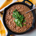Pressure Cooker Charro Beans are packed with authentic flavors and pair perfectly with some fajitas or enchiladas!