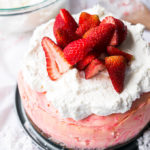 Pressure Cooker Strawberry Brownie dessert is the perfect valentines day treat for your sweetie!