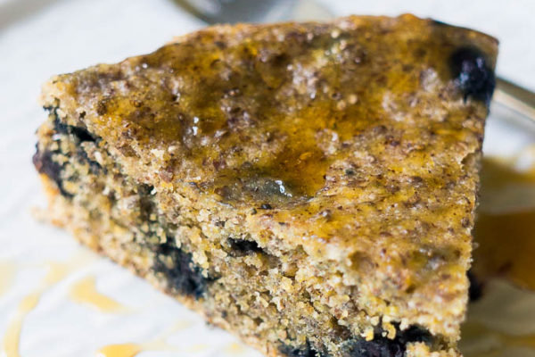 Pressure Cooker Blueberry Cornmeal Breakfast Cake