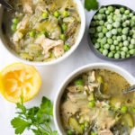 Pressure Cooker Spring Chicken Soup is light, healthy, and full of fresh spring vegetables and herbs.