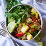 Pressure Cooker Caribbean Chicken and Rice Bowl