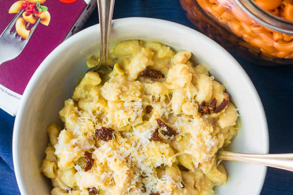 Pressure Cooker Roasted Cauliflower and Sun-Dried Tomato Mac and Cheese